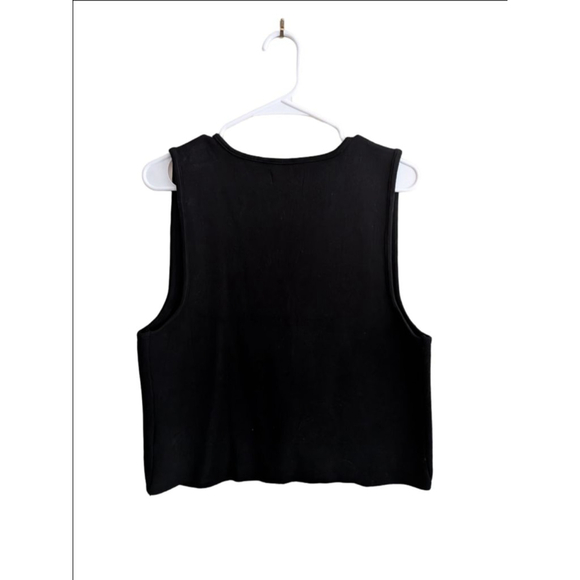Women's Maeve by Anthropologie Black Vest L - Picture 3 of 8